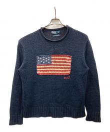 POLO RALPH LAUREN（ポロ・ラルフローレン）の古着「ニット」｜ネイビー