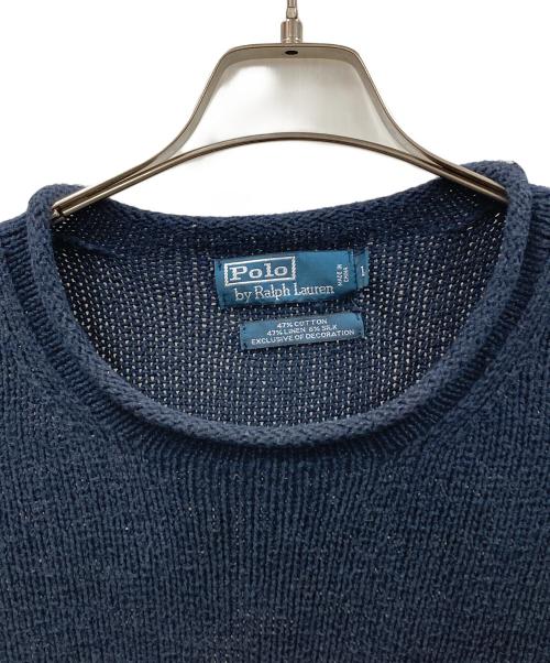 POLO RALPH LAUREN（ポロ・ラルフローレン）POLO RALPH LAUREN (ポロ・ラルフローレン) ニット ネイビー サイズ:Lの古着・服飾アイテム