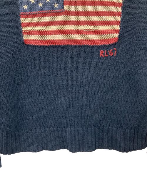 POLO RALPH LAUREN（ポロ・ラルフローレン）POLO RALPH LAUREN (ポロ・ラルフローレン) ニット ネイビー サイズ:Lの古着・服飾アイテム