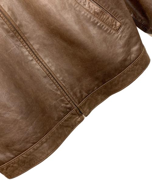 POLO RALPH LAUREN（ポロ・ラルフローレン）POLO RALPH LAUREN (ポロ・ラルフローレン) レザージャケット ブラウン サイズ:XLの古着・服飾アイテム