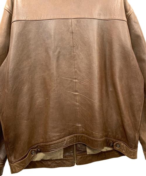 POLO RALPH LAUREN（ポロ・ラルフローレン）POLO RALPH LAUREN (ポロ・ラルフローレン) レザージャケット ブラウン サイズ:XLの古着・服飾アイテム