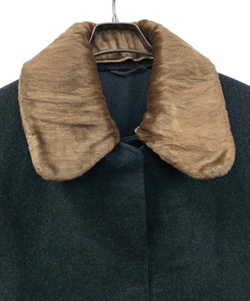 court（コート）court (コート) トンビコート ブラック サイズ:実寸サイズにてご確認ください。の古着・服飾アイテム