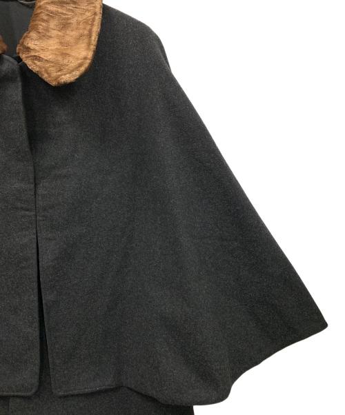 court（コート）court (コート) トンビコート ブラック サイズ:実寸サイズにてご確認ください。の古着・服飾アイテム