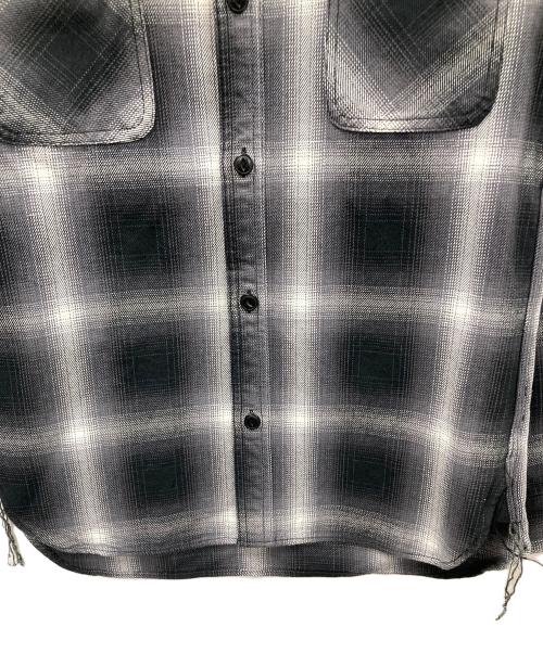 HOUSTON（ヒューストン）HOUSTON (ヒューストン) シャツ チェック柄 スカイブルー サイズ:Mの古着・服飾アイテム