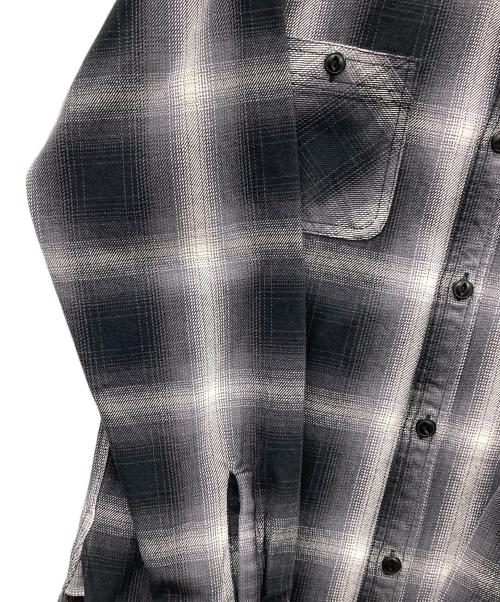 HOUSTON（ヒューストン）HOUSTON (ヒューストン) シャツ チェック柄 スカイブルー サイズ:Mの古着・服飾アイテム