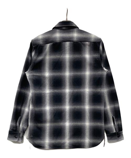 HOUSTON（ヒューストン）HOUSTON (ヒューストン) シャツ チェック柄 スカイブルー サイズ:Mの古着・服飾アイテム