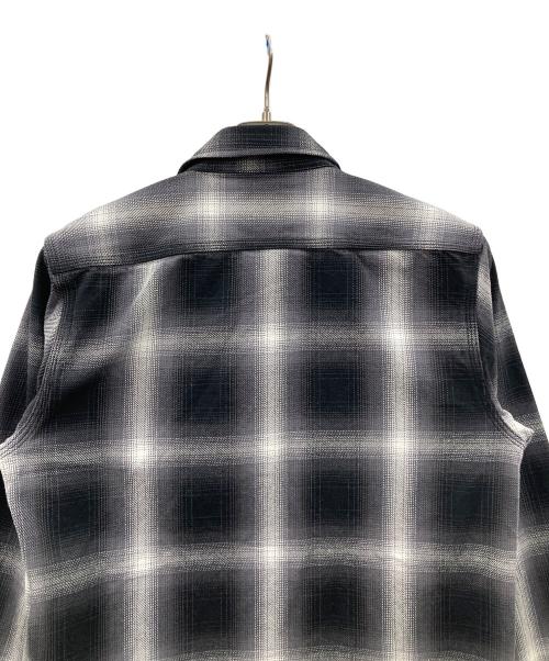 HOUSTON（ヒューストン）HOUSTON (ヒューストン) シャツ チェック柄 スカイブルー サイズ:Mの古着・服飾アイテム