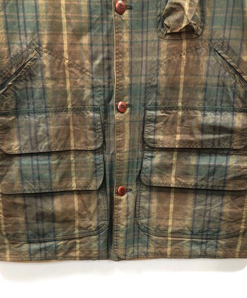 POLO RALPH LAUREN（ポロ・ラルフローレン）POLO RALPH LAUREN (ポロ・ラルフローレン) ハンティングジャケット ブラウン×グリーン サイズ:XLの古着・服飾アイテム