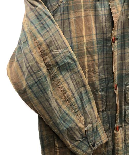 POLO RALPH LAUREN（ポロ・ラルフローレン）POLO RALPH LAUREN (ポロ・ラルフローレン) ハンティングジャケット ブラウン×グリーン サイズ:XLの古着・服飾アイテム