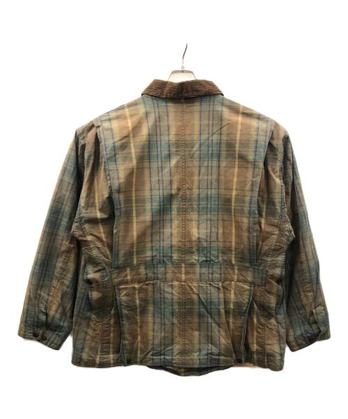 POLO RALPH LAUREN（ポロ・ラルフローレン）POLO RALPH LAUREN (ポロ・ラルフローレン) ハンティングジャケット ブラウン×グリーン サイズ:XLの古着・服飾アイテム
