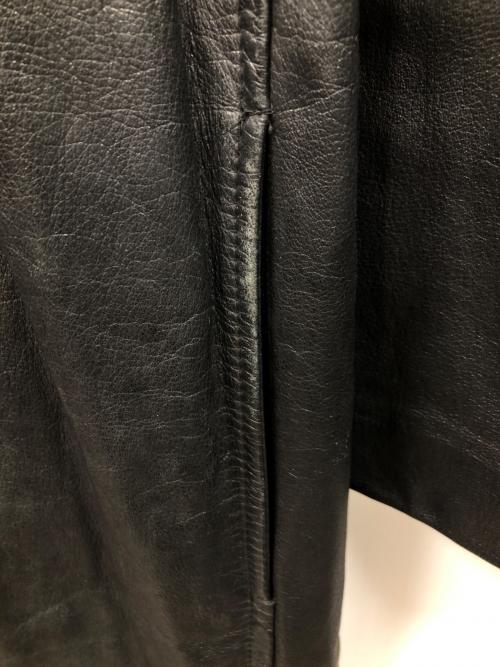 ISSEY MIYAKE MEN（イッセイミヤケメン）ISSEY MIYAKE MEN (イッセイミヤケメン) 80s レザーコート ブラック サイズ:Mの古着・服飾アイテム