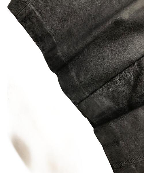 ISSEY MIYAKE MEN（イッセイミヤケメン）ISSEY MIYAKE MEN (イッセイミヤケメン) 80s レザーコート ブラック サイズ:Mの古着・服飾アイテム