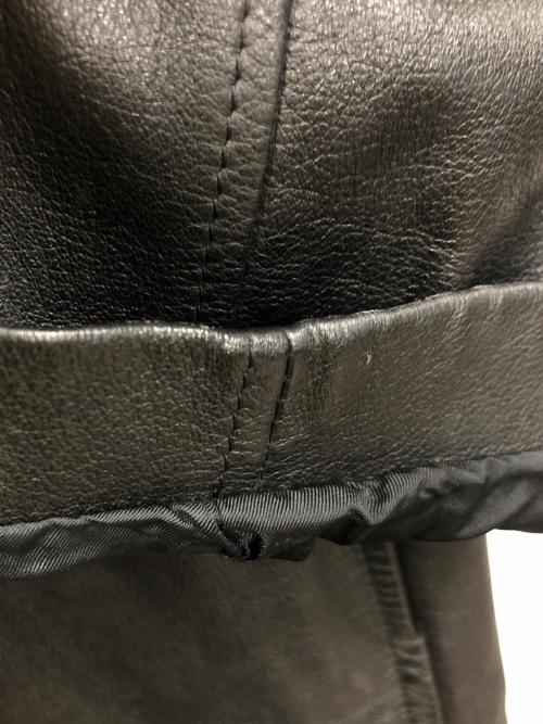 ISSEY MIYAKE MEN（イッセイミヤケメン）ISSEY MIYAKE MEN (イッセイミヤケメン) 80s レザーコート ブラック サイズ:Mの古着・服飾アイテム