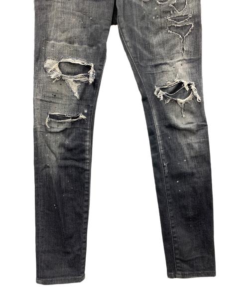 DSQUARED2（ディースクエアード）DSQUARED2 (ディースクエアード) スキニーパンツ Super Twinky Jean（スーパー トゥインキー ジーンズ ） グレー サイズ:42の古着・服飾アイテム