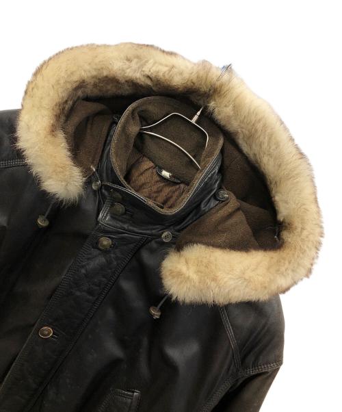 VECCHIO PONTE（ヴェキオポンテ）VECCHIO PONTE (ヴェキオポンテ) レザーコート ブラック サイズ:46の古着・服飾アイテム