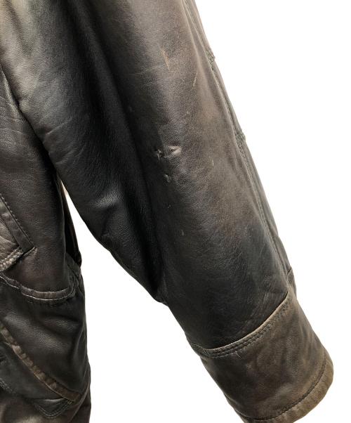 VECCHIO PONTE（ヴェキオポンテ）VECCHIO PONTE (ヴェキオポンテ) レザーコート ブラック サイズ:46の古着・服飾アイテム