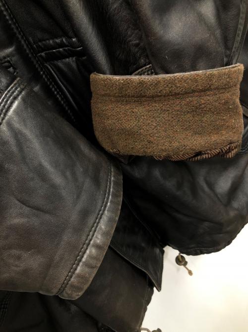 VECCHIO PONTE（ヴェキオポンテ）VECCHIO PONTE (ヴェキオポンテ) レザーコート ブラック サイズ:46の古着・服飾アイテム