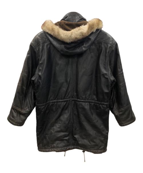 VECCHIO PONTE（ヴェキオポンテ）VECCHIO PONTE (ヴェキオポンテ) レザーコート ブラック サイズ:46の古着・服飾アイテム