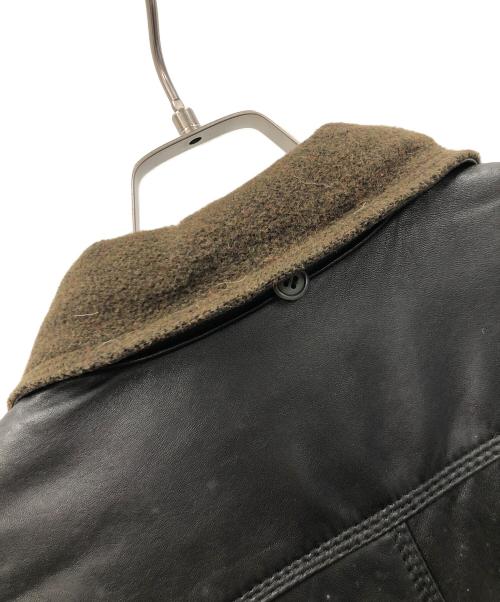 VECCHIO PONTE（ヴェキオポンテ）VECCHIO PONTE (ヴェキオポンテ) レザーコート ブラック サイズ:46の古着・服飾アイテム