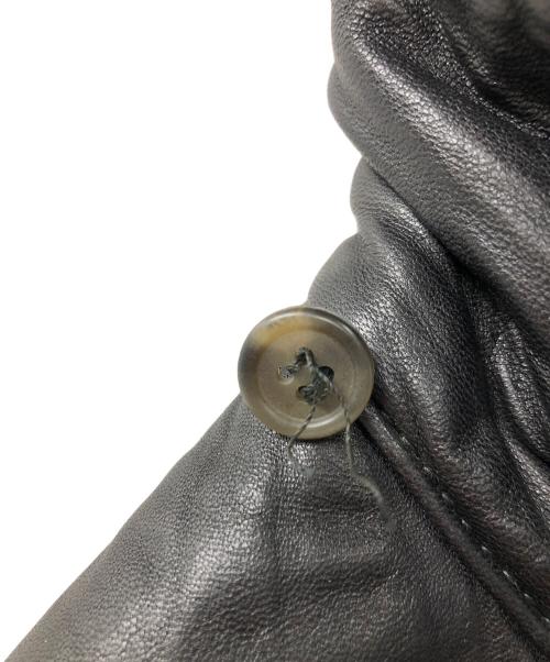 VECCHIO PONTE（ヴェキオポンテ）VECCHIO PONTE (ヴェキオポンテ) レザーコート ブラック サイズ:46の古着・服飾アイテム