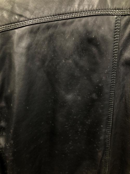 VECCHIO PONTE（ヴェキオポンテ）VECCHIO PONTE (ヴェキオポンテ) レザーコート ブラック サイズ:46の古着・服飾アイテム