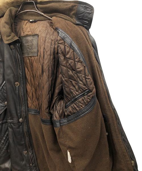 VECCHIO PONTE（ヴェキオポンテ）VECCHIO PONTE (ヴェキオポンテ) レザーコート ブラック サイズ:46の古着・服飾アイテム