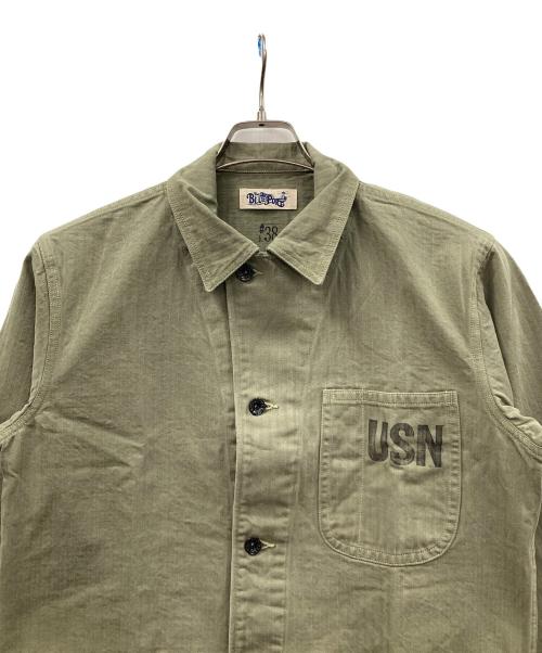 BUZZ RICKSON'S（バズリクソンズ）BUZZ RICKSON'S (バズリクソンズ) ヘリンボーンジャケット ミリタリージャケット オリーブ サイズ:38の古着・服飾アイテム