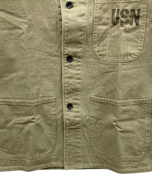 BUZZ RICKSON'S（バズリクソンズ）BUZZ RICKSON'S (バズリクソンズ) ヘリンボーンジャケット ミリタリージャケット オリーブ サイズ:38の古着・服飾アイテム