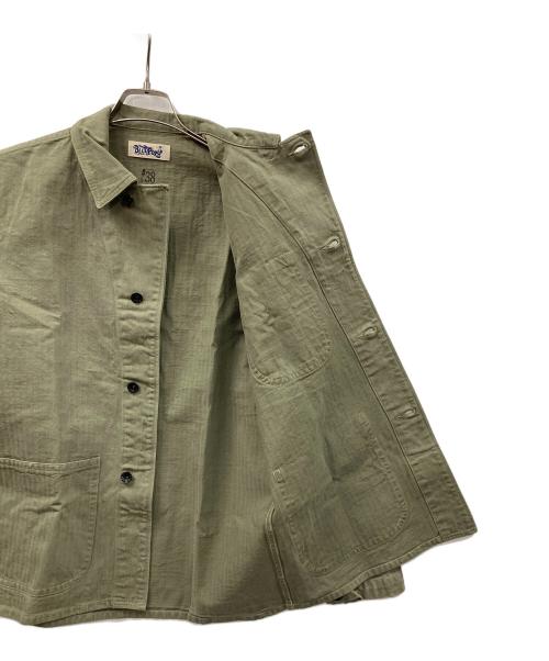 BUZZ RICKSON'S（バズリクソンズ）BUZZ RICKSON'S (バズリクソンズ) ヘリンボーンジャケット ミリタリージャケット オリーブ サイズ:38の古着・服飾アイテム