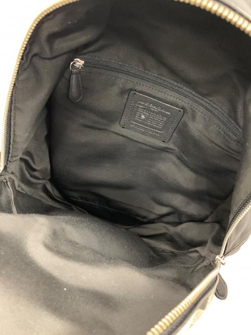 COACH（コーチ）COACH (コーチ) リュック ギンガムチェック アイボリー×ブラック サイズ:実寸サイズにてご確認ください。の古着・服飾アイテム