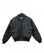 HOUSTONヒューストン）の古着「フライトジャケット」｜ブラック