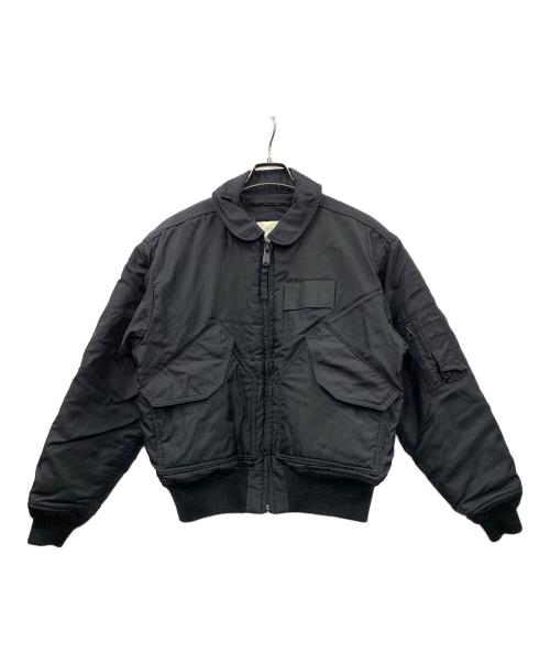 HOUSTON（ヒューストン）HOUSTON (ヒューストン) フライトジャケット ブラック サイズ:Mの古着・服飾アイテム