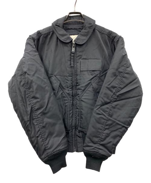 HOUSTON（ヒューストン）HOUSTON (ヒューストン) フライトジャケット ブラック サイズ:Mの古着・服飾アイテム