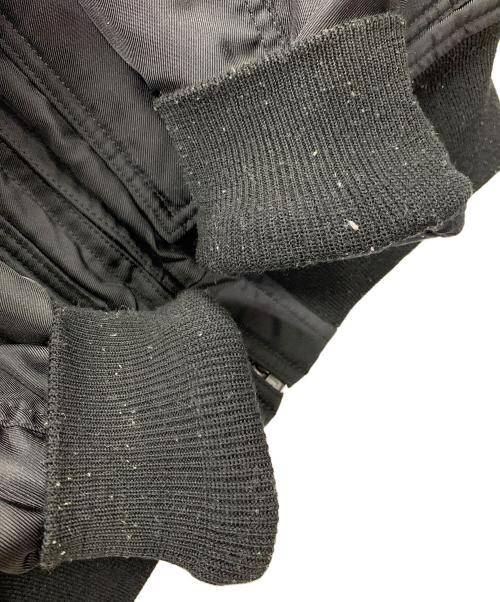 HOUSTON（ヒューストン）HOUSTON (ヒューストン) フライトジャケット ブラック サイズ:Mの古着・服飾アイテム