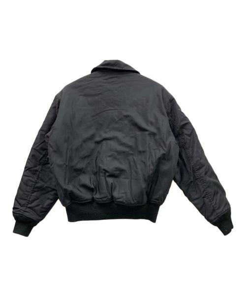 HOUSTON（ヒューストン）HOUSTON (ヒューストン) フライトジャケット ブラック サイズ:Mの古着・服飾アイテム