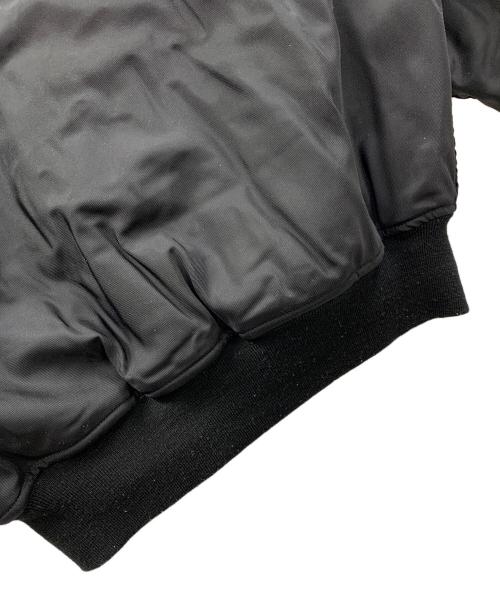 HOUSTON（ヒューストン）HOUSTON (ヒューストン) フライトジャケット ブラック サイズ:Mの古着・服飾アイテム