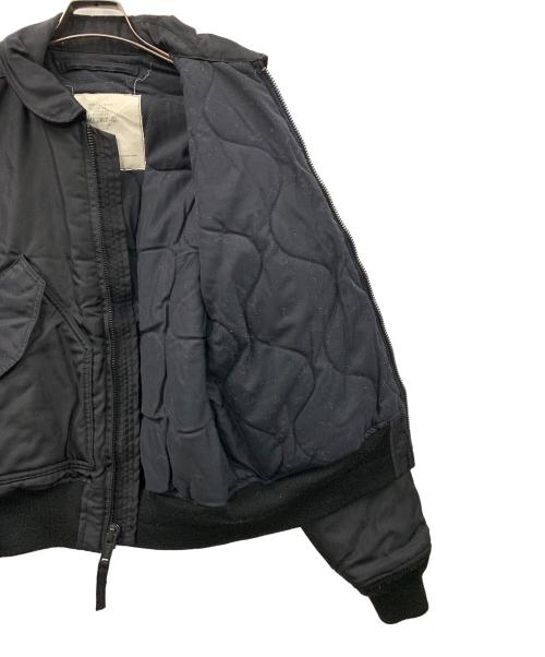 HOUSTON（ヒューストン）HOUSTON (ヒューストン) フライトジャケット ブラック サイズ:Mの古着・服飾アイテム