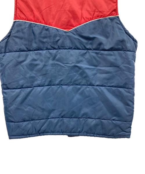 CAR QUEST（カークエスト）CAR QUEST (カークエスト) 70s 中綿ベスト レッド×ネイビー サイズ:実寸サイズをご確認ください。の古着・服飾アイテム