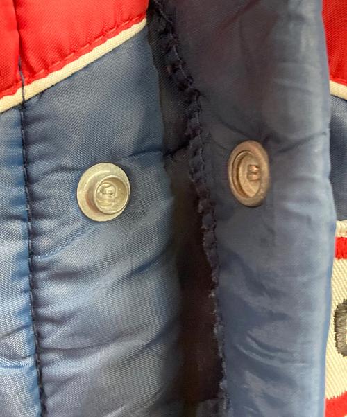 CAR QUEST（カークエスト）CAR QUEST (カークエスト) 70s 中綿ベスト レッド×ネイビー サイズ:実寸サイズをご確認ください。の古着・服飾アイテム