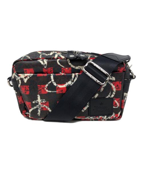Vivienne Westwood（ヴィヴィアンウエストウッド）Vivienne Westwood (ヴィヴィアンウエストウッド) ショルダーバッグ ブラウン×レッド サイズ:実寸サイズにてご確認下さい。の古着・服飾アイテム