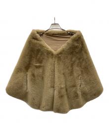 JENNE（ジェンヌ）の古着「リッチボリュームファーケープ」｜ブラウン