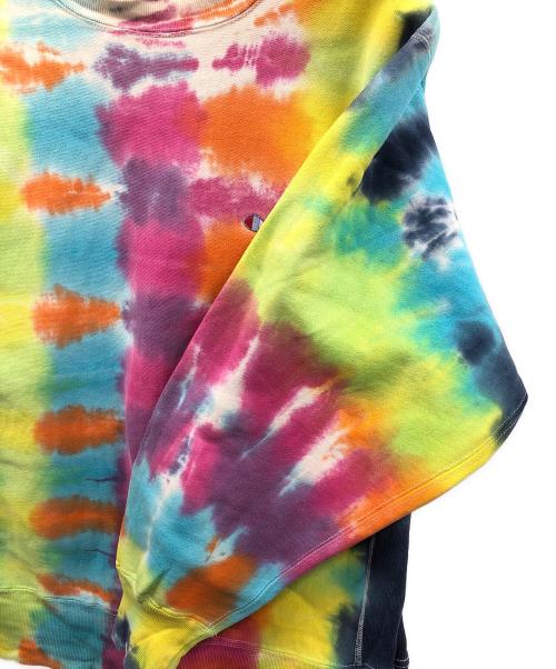 Champion（チャンピオン）Champion (チャンピオン) 90s リバースウィーブスウェット ピンク×マルチカラー サイズ:LARGEの古着・服飾アイテム