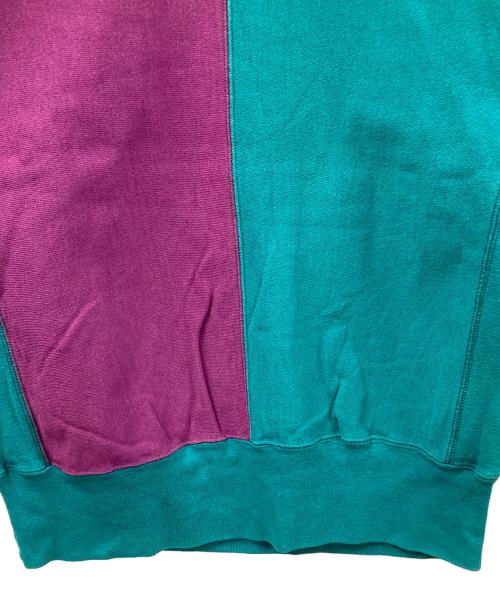Champion（チャンピオン）Champion (チャンピオン) 90s リバースウィーブスウェット グリーン×パープル サイズ:Lの古着・服飾アイテム