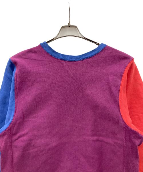 Champion（チャンピオン）Champion (チャンピオン) 90s リバースウィーブスウェット パープル×レッド×ブルー サイズ:Lの古着・服飾アイテム