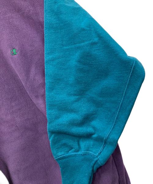 Champion（チャンピオン）Champion (チャンピオン) 90s リバースウィーブスウェット パープル×グリーン サイズ:XXLの古着・服飾アイテム