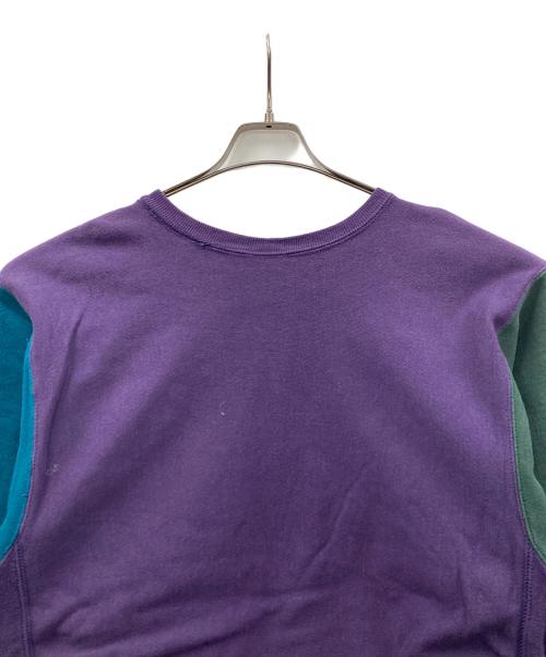 Champion（チャンピオン）Champion (チャンピオン) 90s リバースウィーブスウェット パープル×グリーン サイズ:XXLの古着・服飾アイテム