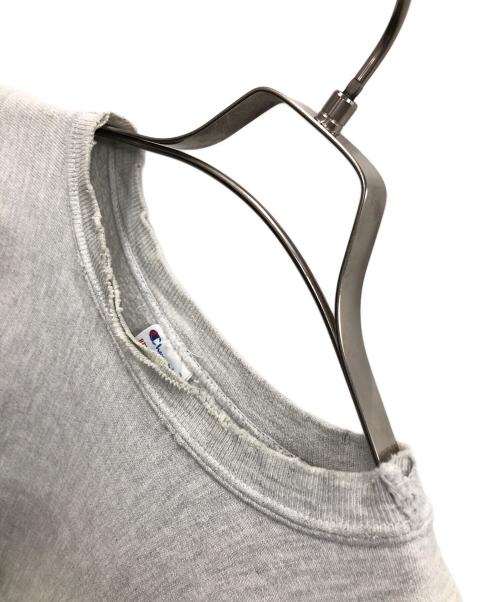 Champion（チャンピオン）Champion (チャンピオン) 90s リバースウィーブスウェット グレー×ネイビー×グリーン サイズ:MEDIUMの古着・服飾アイテム