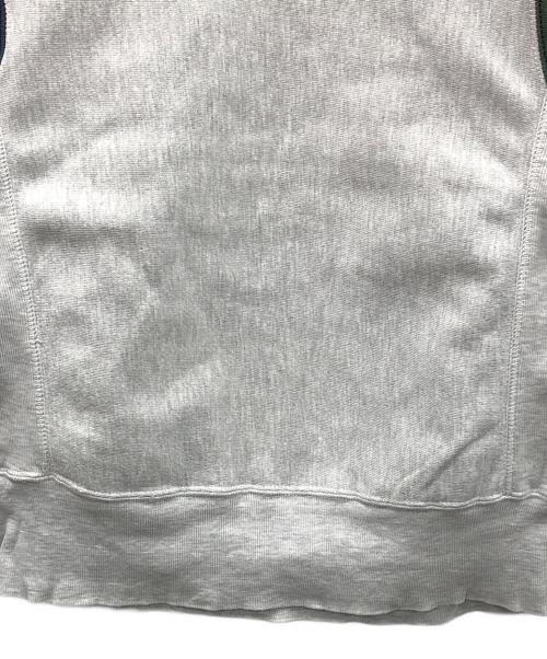 Champion（チャンピオン）Champion (チャンピオン) 90s リバースウィーブスウェット グレー×ネイビー×グリーン サイズ:MEDIUMの古着・服飾アイテム