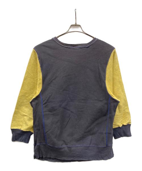 Champion（チャンピオン）Champion (チャンピオン) 90s リバースウィーブスウェット チャコールグレー×イエロー サイズ:Lの古着・服飾アイテム
