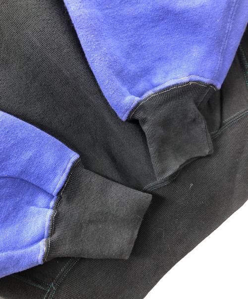 Champion（チャンピオン）Champion (チャンピオン) 90s リバースウィーブスウェット ブラック×ブルー サイズ:MEDIUMの古着・服飾アイテム